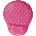 Encantador PU couro Hello Kitty estilo Mouse Pad - rosa vermelha
