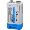 MAXUSS bateria de Ni-MH recarregável 9V em 260mAh
