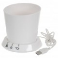 Alta tecnologia criativa inteligente USB Flowerpot - branco