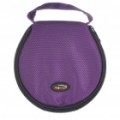 Caixa de saco Canvas CD armazenamento portátil - roxo (possui 20-CD)