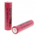 Protegido 2600mAh 3.7 v bateria de lítio recarregável 18650 - vermelho (par)