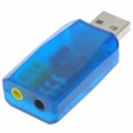 5.1 Virtual adaptador de placa de som USB - azul