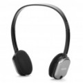 Genuíno Rapoo H1080 2.4 GHz Wireless Headphone com microfone USB & receptor - preto + prata