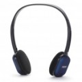 Genuíno Rapoo H1080 2.4 GHz Wireless Headphone com microfone USB & receptor - preto + azul