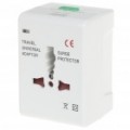 Universal World Travel adaptador com porta de alimentação USB - branco