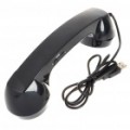 Exclusivo retrô telefone estilo Headset com microfone + controle de Volume para o PC (cabo de USB 95 CM)