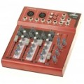 Profissional Mini 4-Channel Mixer de som - vermelho (230 v/2-Flat-Pin Plug)