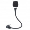 Flexível pescoço Mini microfone para Notebook - preto (3.5 mm Jack)