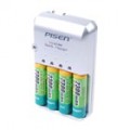 Pisen Super rápido carregamento carregador e Ni-MH recarregável AA pilhas Kit (2300mAh)