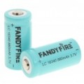 Fandyfire LC 16340 recarregável 3.7 v baterias de íon-lítio de 