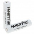 Fandyfire LC 18650 recarregável 3.7 v baterias de íon-lítio 
