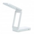 Recarregável USB iPhone estilo 16-LED 2-modo branco luz Folding Desk Lamp - branco