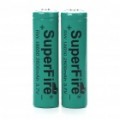 Baterias de lítio 3.7 18650 v superFire 