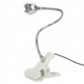 USB Powered 1W flexível pescoço branco LED luz com Switch & clipe