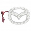 Auto Car logotipo crachá resistente à água PVC fundo luz vinheta branca para Mazda 6 (DC 12V)