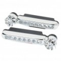 Wind Powered carro decorativos 8-LED luzes azuis - par