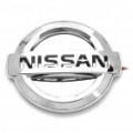 Auto Car logotipo crachá freio autocolante branco luz para Nissan (DC 12V)