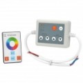 3 Canais RGB Controlador com / RF Touch controle remoto por LED Light Strip - cinza (DC 12V ~ 24V)