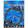 Impermeável 3W 3W 60-LED flexível luz Strip - luz azul (1-metros/DC 12V)