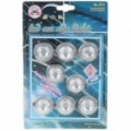 Marcador de lado universal LED azul acende para carro (DC 12V/8-Pack)