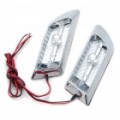 Universal marcador lateral LED azul acende para carro (DC 12V/par)