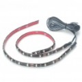 Carro 2.9W decorativas 18 x 3528 SMD levou vermelhas tiras flexíveis resistentes à água de luz - par (DC 12V)