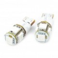 T10 1.5 com 60-lúmen 2-modo 5-5050 SMD LED azul lâmpadas (DC 12V/par)