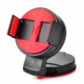 Mini Universal carro girador sucção Cup Mount titular telefone celular/GPS/MP4 - preto + vermelho