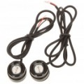 1.5 com 625nm 40-lúmen olho de Águia Vermelha acende para carro (12V / par)