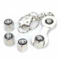 Carro pneu Valve Caps com Mini chave inglesa & chaves para Toyota (Pack de 4 peças)