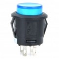Carro Push Button Switch com indicador de LED azul (12V / veículo DIY)