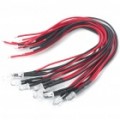 ST0421 5 mm 0.1 com Car DIY LED luz azul bolbos (10-Piece/DC 12V)