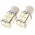 1156 3W 8000K 200-Lumen 20-5050 SMD LED branco lâmpada (DC 12 ~ 14V/par)