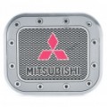 Decorativo carro combustível gás tampa do reservatório tampa autocolante - logotipo da Mitsubishi