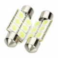 SV85 36 mm 0.5 com 6500K 65LM 6-SMD LED branco acende para carro (par / 12V)