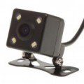 300KP com fio impermeável câmera do Rearview carro c / 4 LED Night Vision (NTSC/PAL/DC 12 ~ 14V)