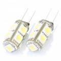 G4 1.8W lúmen 135-lúmen 9-5050 SMD LED branco luz carro luzes (DC 12V / par)