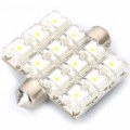 SV85 0.5 com 80LM 6500K 12-LED branco luz lâmpada de leitura (DC 12V)