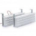 5W 30-lúmen 48-LED azul / luzes de aviso de luz vermelha carro Flash (DC 12V / par)