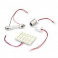 T10 / SV85 / BA9S 9W 12000K 720-lúmen 18-5630 SMD LED branco carro luz lâmpada interior (DC 12V)