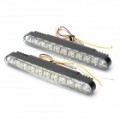 10W 7500K 180LM 20-LED branco luz diurna lâmpadas para automóveis (par/DC 12V)