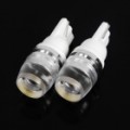 T10 1W 6500K 90-L1-LED luz de Turing Car luz branca (DC 12V / par)