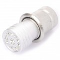 Cabeça de isqueiro de carro com decorativos imitação Diamond - prata (DC 12V)