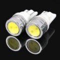 T10 1.5 com 50LM 6000-6500K branco luz 1-LED Light Bulb carro leitura / Door luz (par)