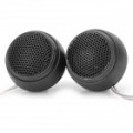 DIY Speaker plástico 1000W para carro sistema de áudio estéreo - preto (par)