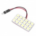 T10 / BA9S 4W 6000-6500K branco 18-SMD 5050 LED carro Dome / leitura Light (DC 12V)