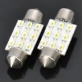 BA9S 0.18Wx9 luz branca 9-SMD 5050 LED carro Reading Light (C.C. 12V / par)