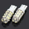 T10 0.18Wx27 luz branca 27-SMD 5050 LED carro Reading Light (C.C. 12V / par)