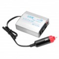 100W carro DC 12V para AC 220V Power inversor com saída USB - prata