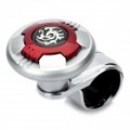 Carro volante ajuda Spinner Knob Power Handle Grip Ball - prata + vermelho